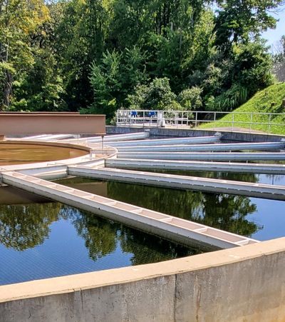 Clarifier as part of drinking water treatment