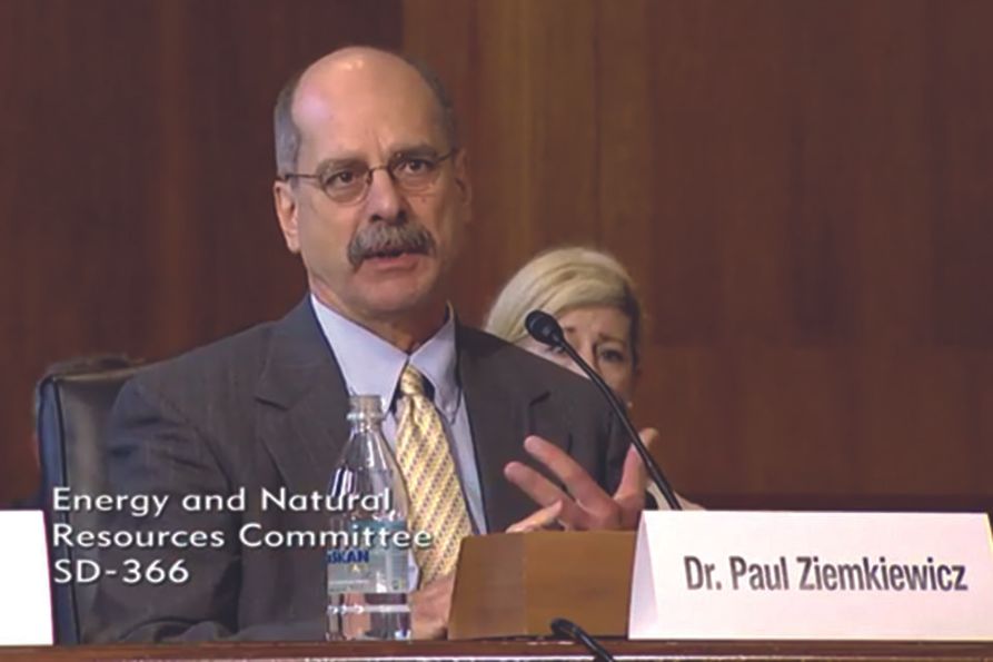 Paul testifying before U.S. Senate